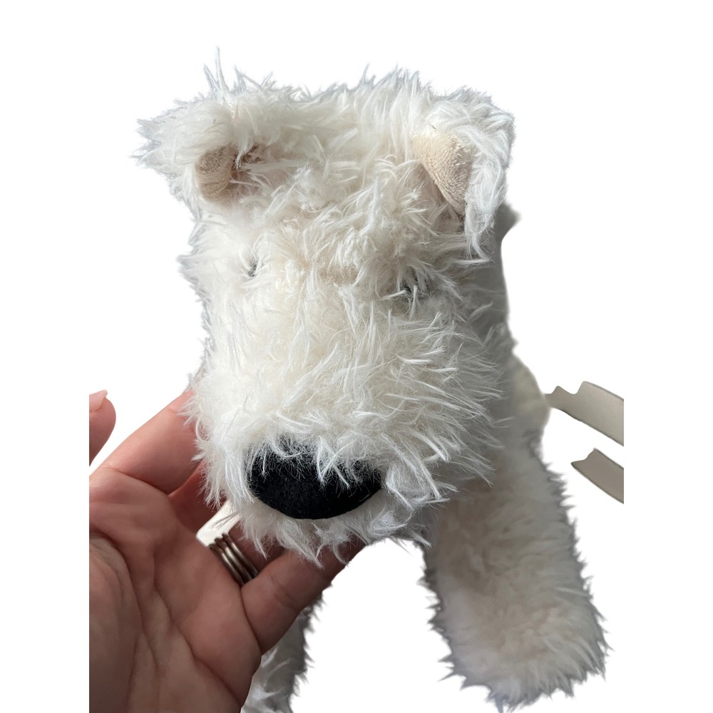 Jellycat Munro Scottie Dog Shoulder Bag‎ Cream Plush Crossbody NWT